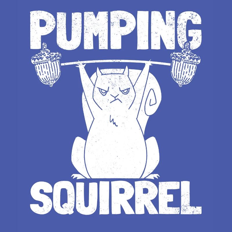 Pumpendes Eichhörnchen Powerlifting Eichhörnchen
