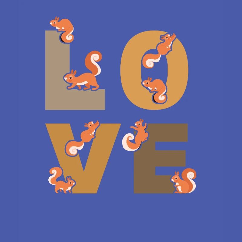 Squirrel LOVE Squirrel Nice Squirrel