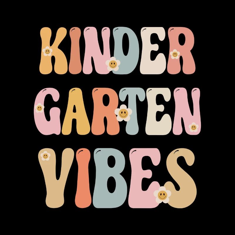 Groovy Hello Kindergarten Vibes Professeur rétro