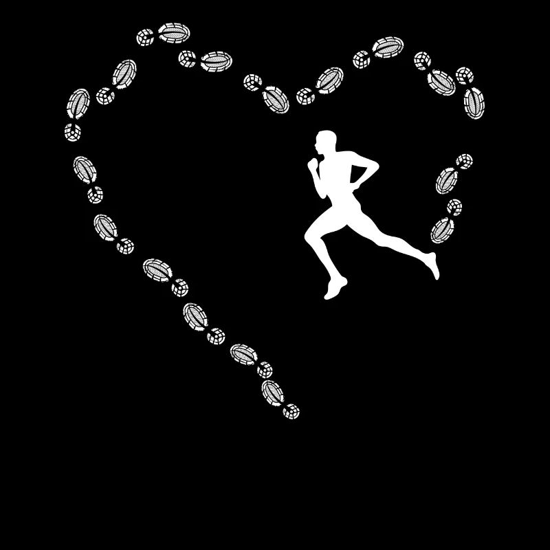 Running Runner Half Marathon Heart