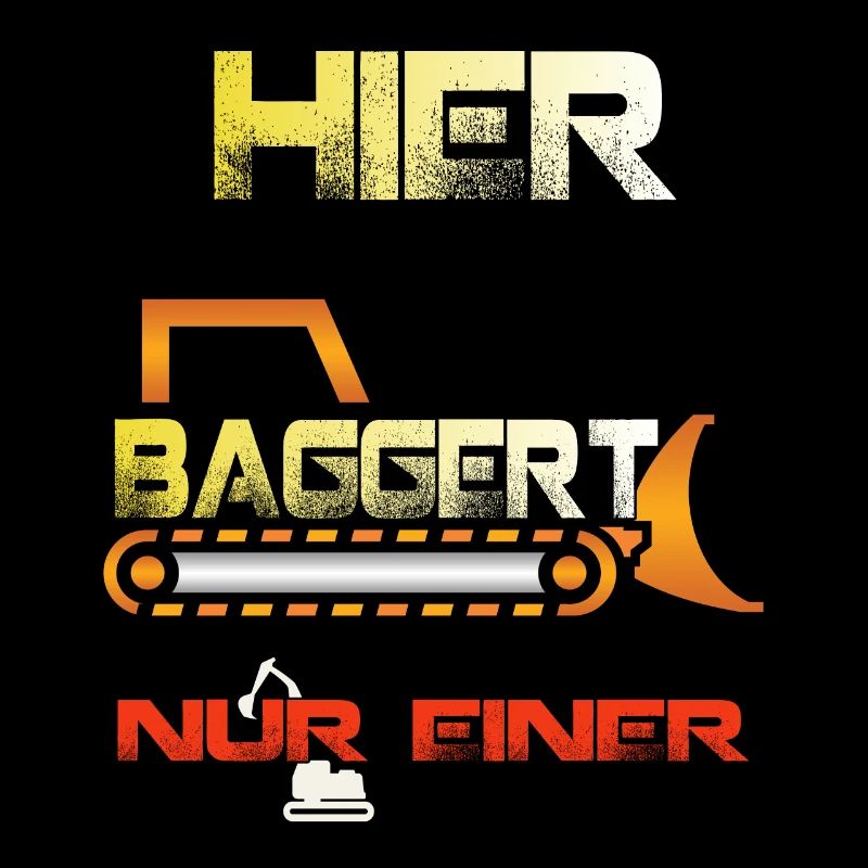 Bagger Baggerführer und Baggerfahrer Baggert