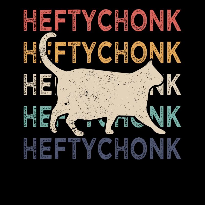 Chonk Cat Funny Chonk Meme Fat Cat Retro