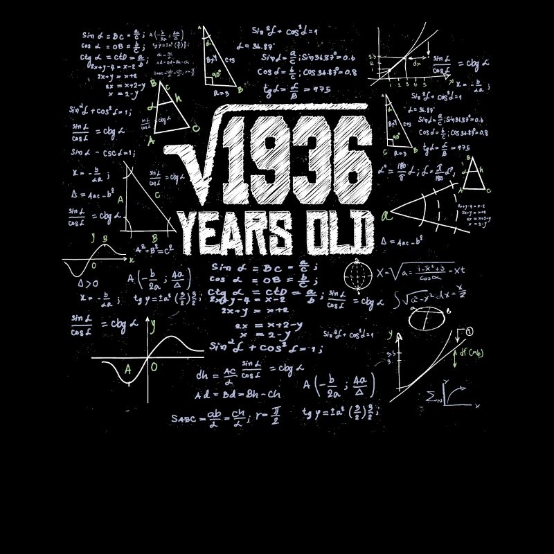 Square Root from 1936 Math Nerd 44th Birthday