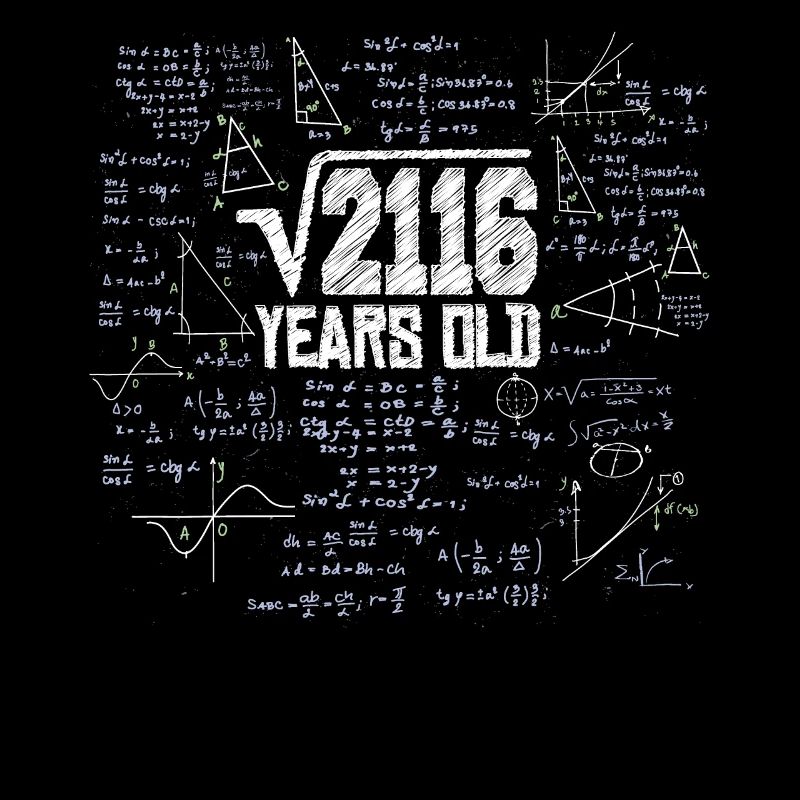 Racine carrée de 2116 Math Nerd 46e anniversaire