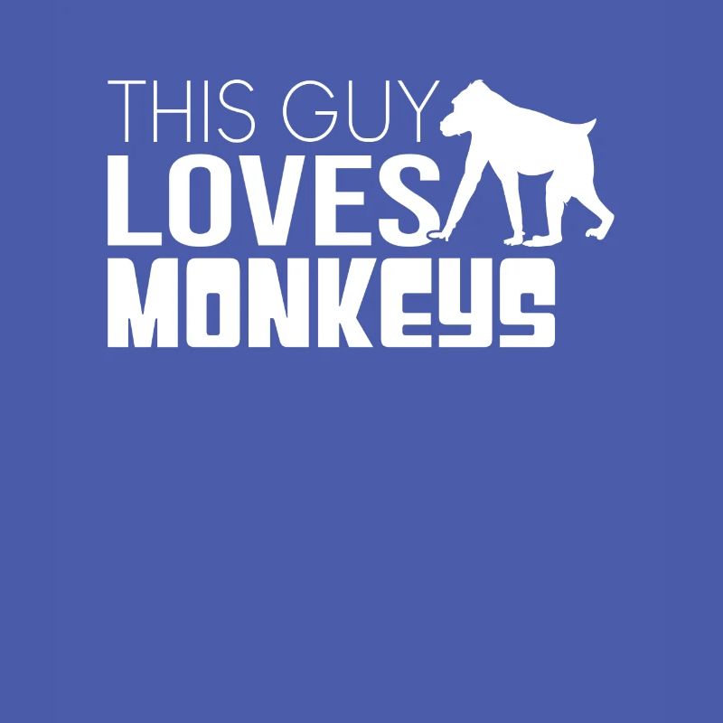 This guy loves monkeys