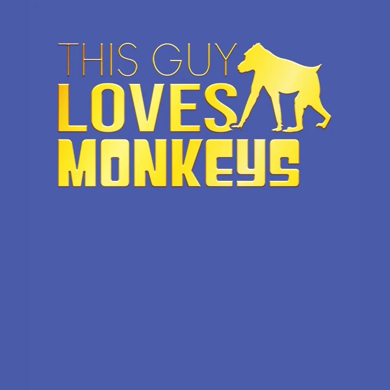 This guy loves monkeys