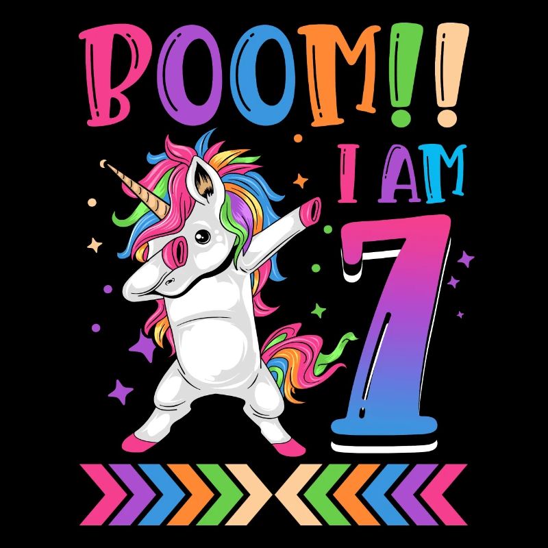Boom!! Ich Bin 7, Buntes Lustiges Einhorn 7.
