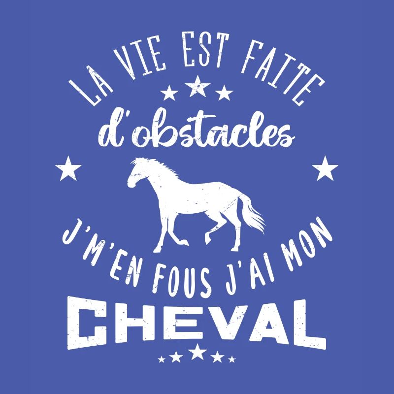 cheval équitation la vie est faite d'obstacles