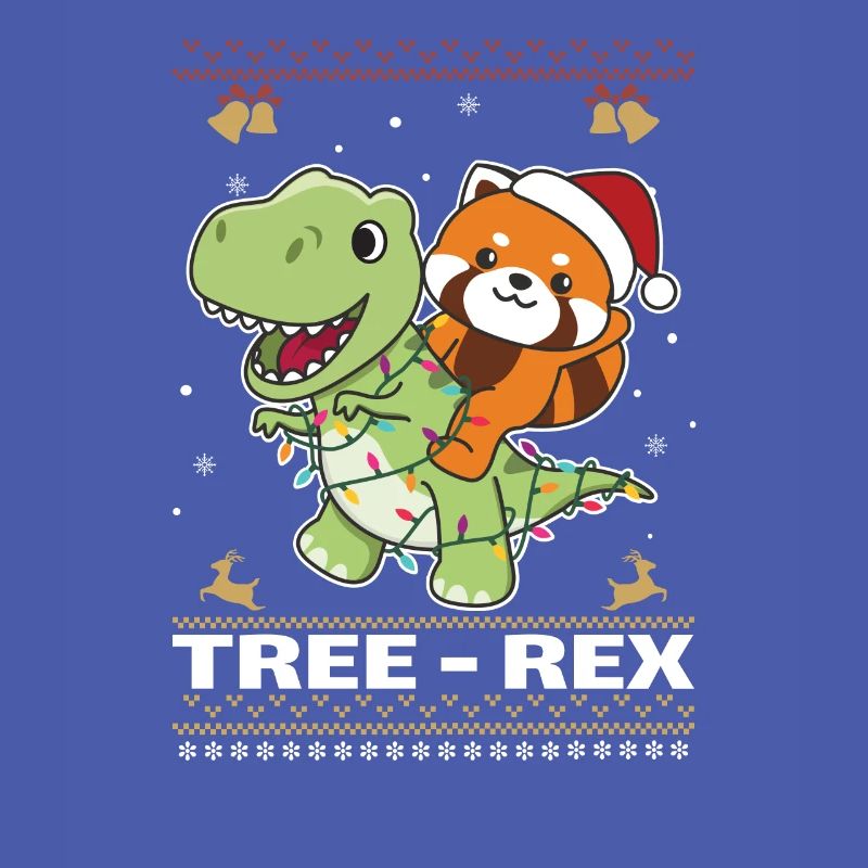 Joyeux Noël moche Noël Red Panda Tree Rex