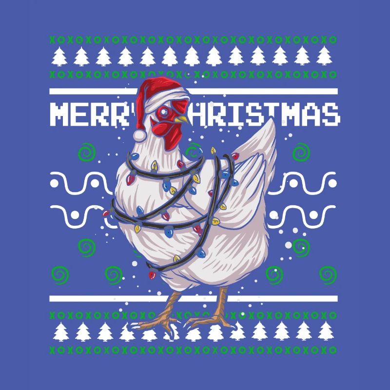 Pull de Noël moche Tshirt Poulet de Noël