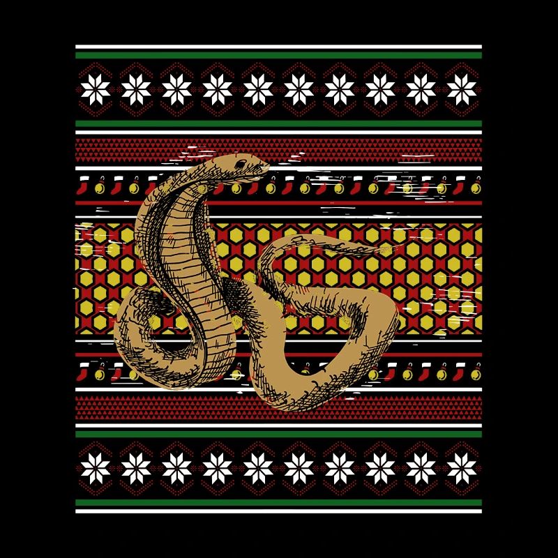 Moche pull de Noël Tshirt Serpent de Noël