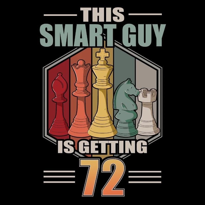 Smart Guy Is Getting 72 Retro Schach 72 Geburtstag