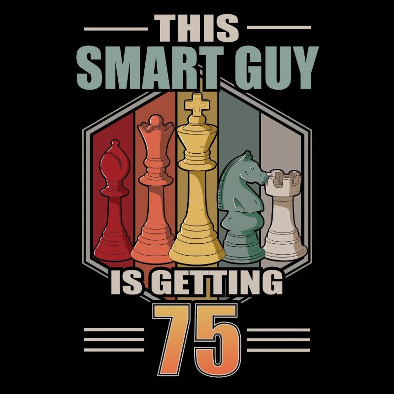 Smart Guy Is Getting 75 Retro Schach 75 Geburtstag