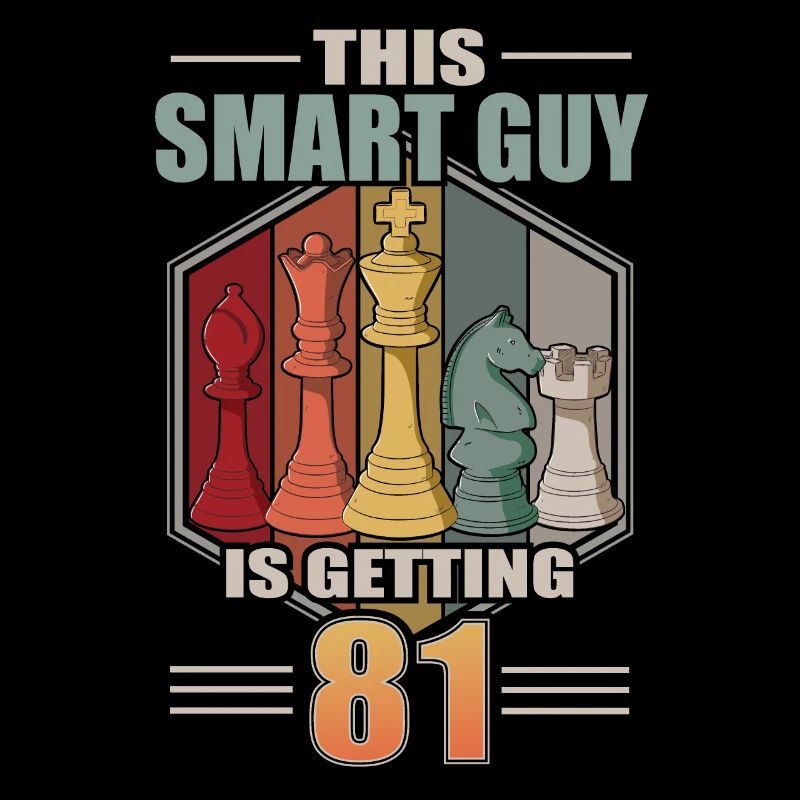 Smart Guy Is Getting 81 Retro Schach 81 Geburtstag