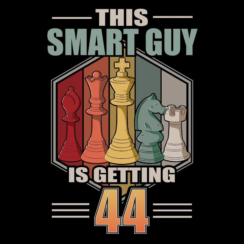 Smart Guy Is Getting 44 Retro Schach 44 Geburtstag