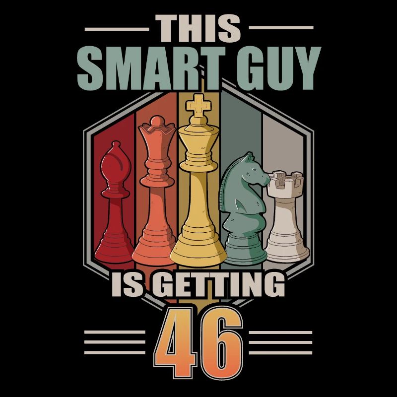 Smart Guy Is Getting 46 Retro Schach 46 Geburtstag