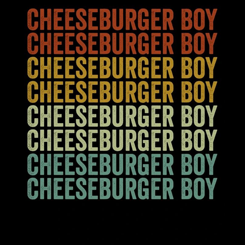 Cheeseburger Garçon Amateurs de burger Drôle de fromageb