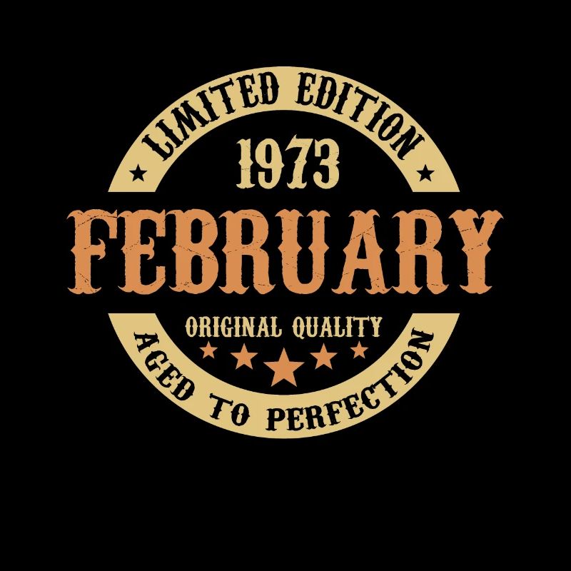 Februar 1973 Vintage Geburtstag Geschenk
