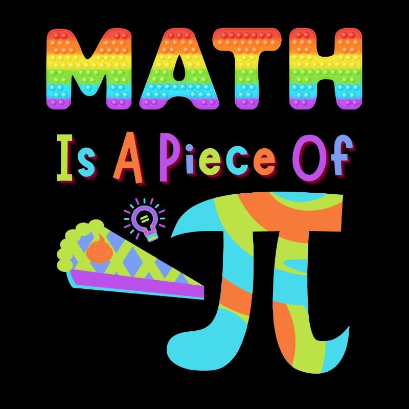 Pi Day 2023 Mathe ist ein Stück Pi Regenbogenbuchstaben
