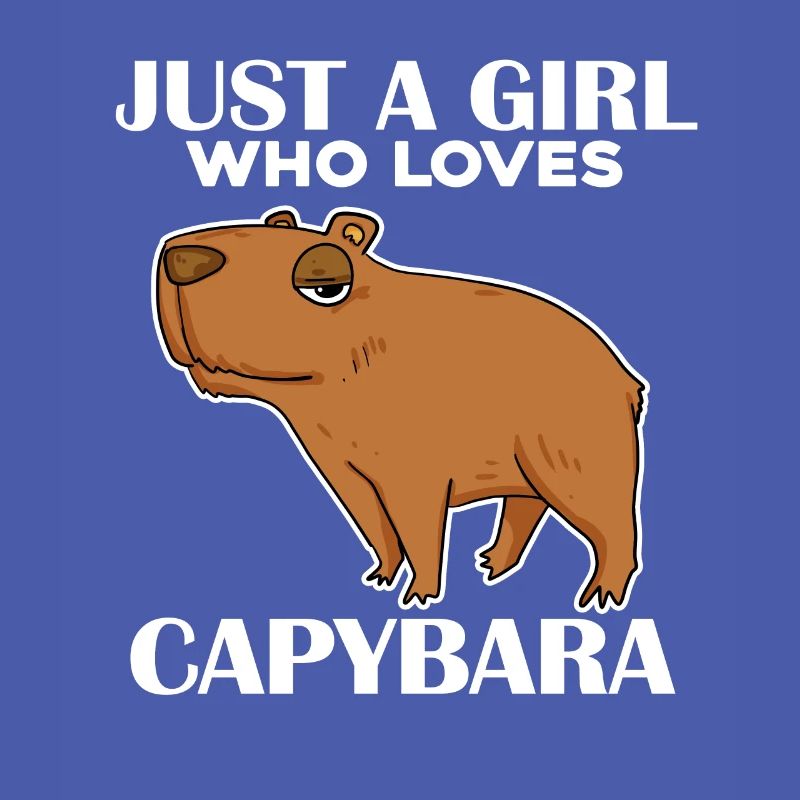 Capybara Mädchen Spruch