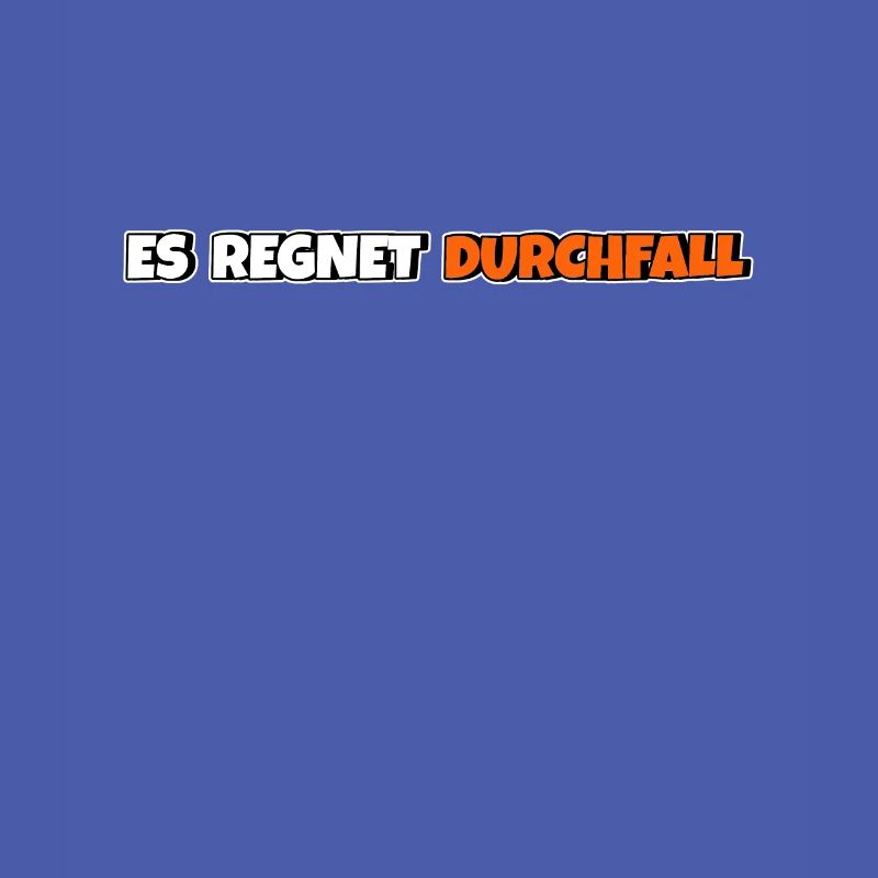 Es regnet Durchfall