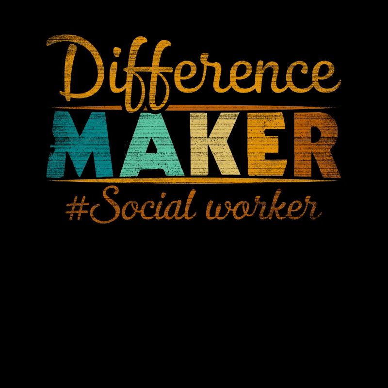 Travailleur social fier de Difference Maker