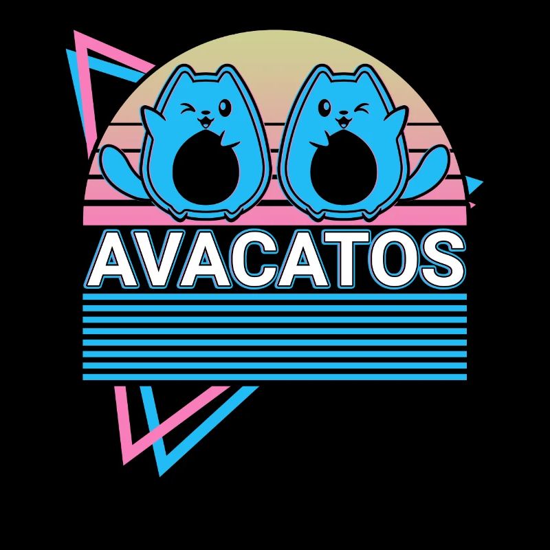 Drôle d’avocat rétro de chat