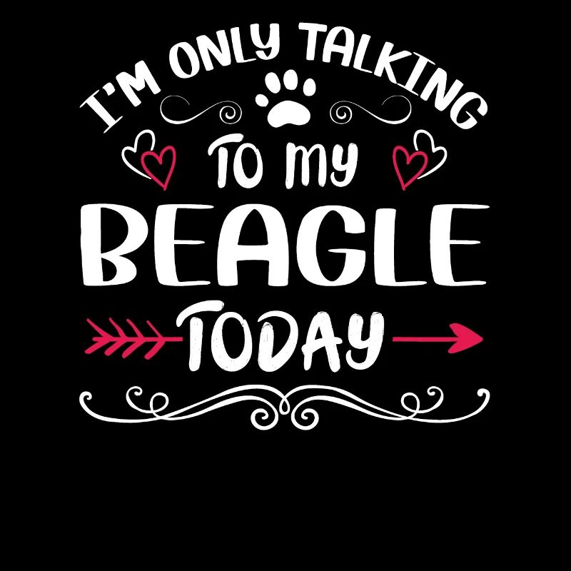 Le propriétaire du chien parle à mon Beagle