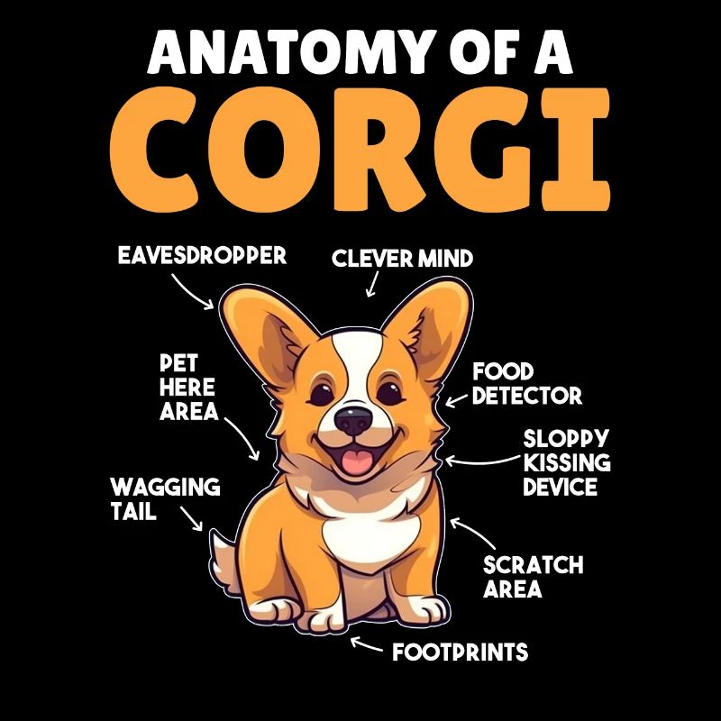 Explication du chien Anatomie d’un Corgi