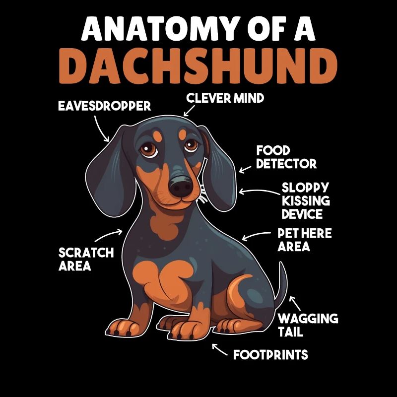 Explication du chien Anatomie d’un teckel