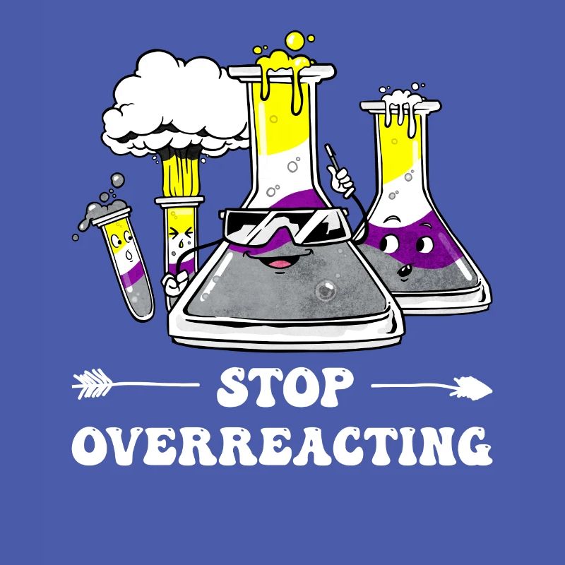 Professeur de chimie Non-Binary Pride Flag