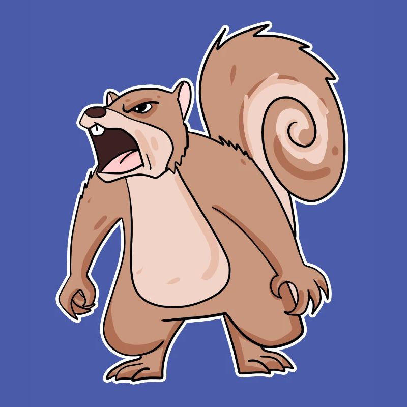 wütendes Eichhörnchen