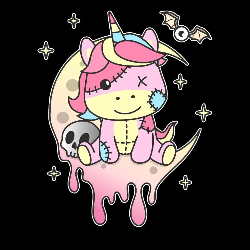 Kawaii Gothic Einhorn Pastellfarben Gothic Goth