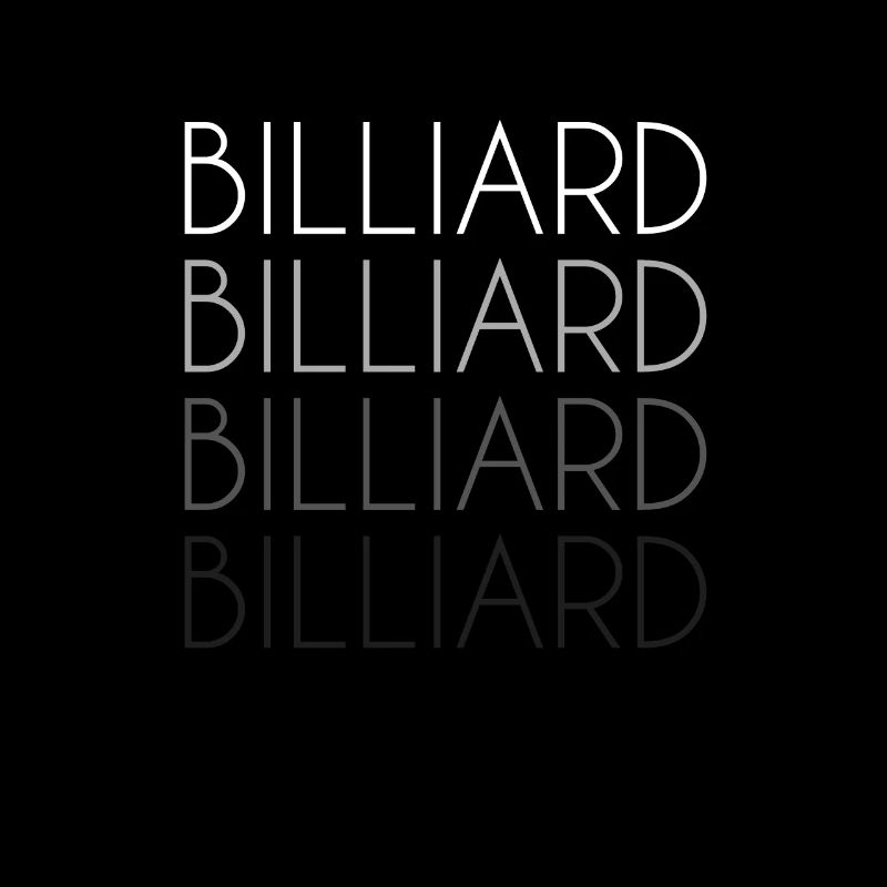 Billiard Schriftzug