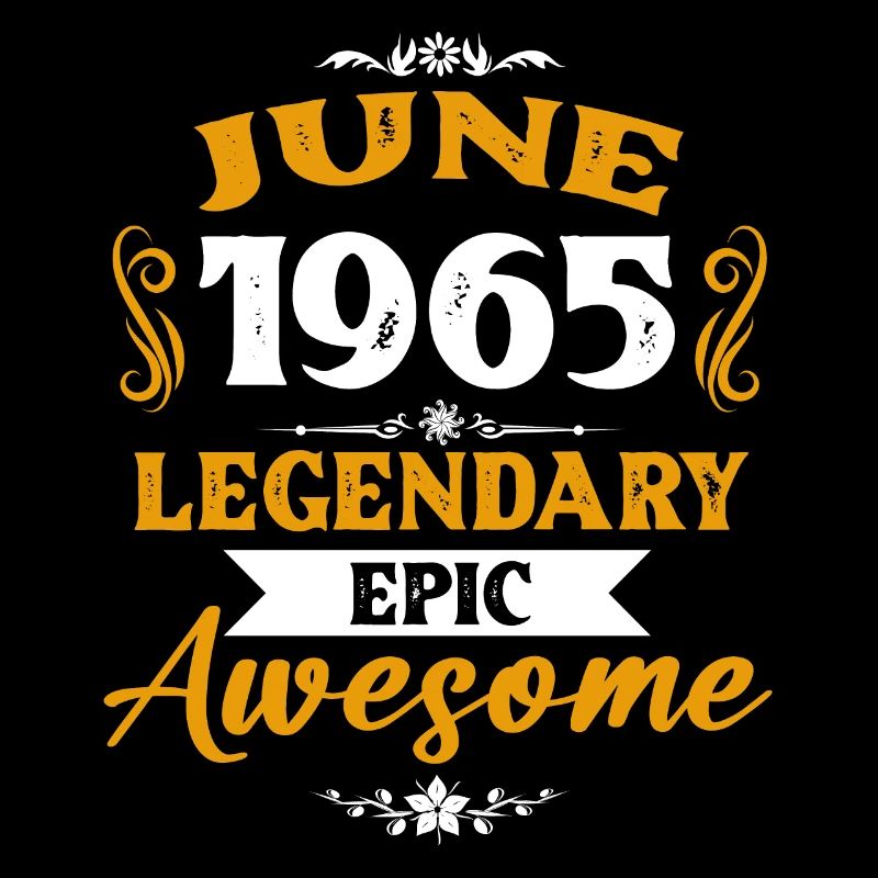 Juni 1965 Legenden Geburtstag Geschenk