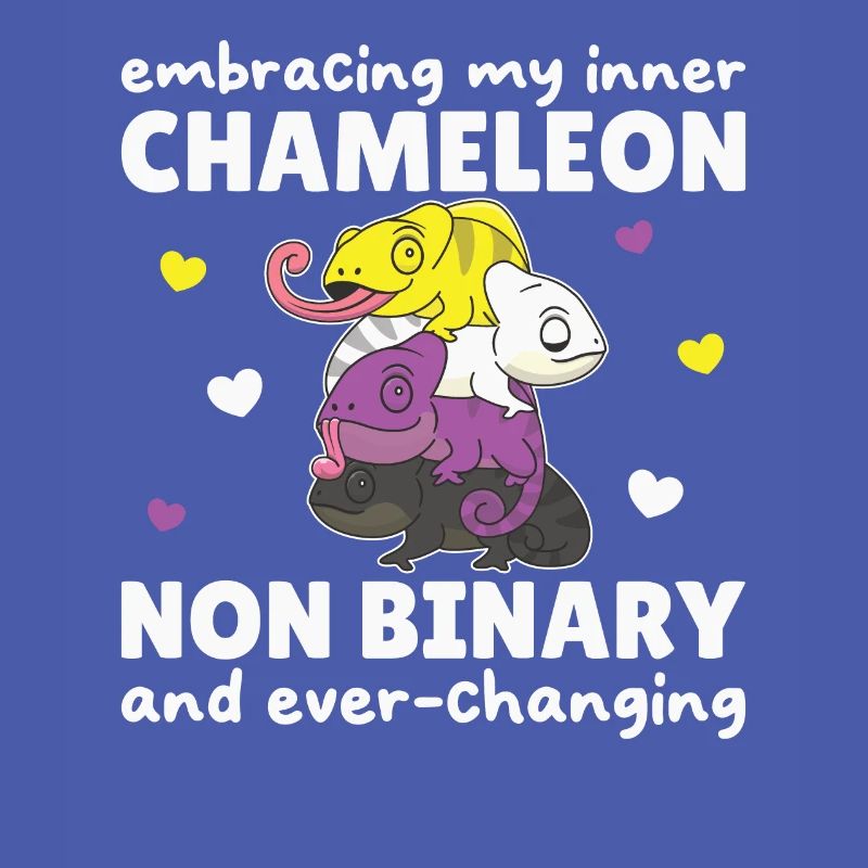 Nonbinary Chameleon Flag Pride LGBTQ Non Binary