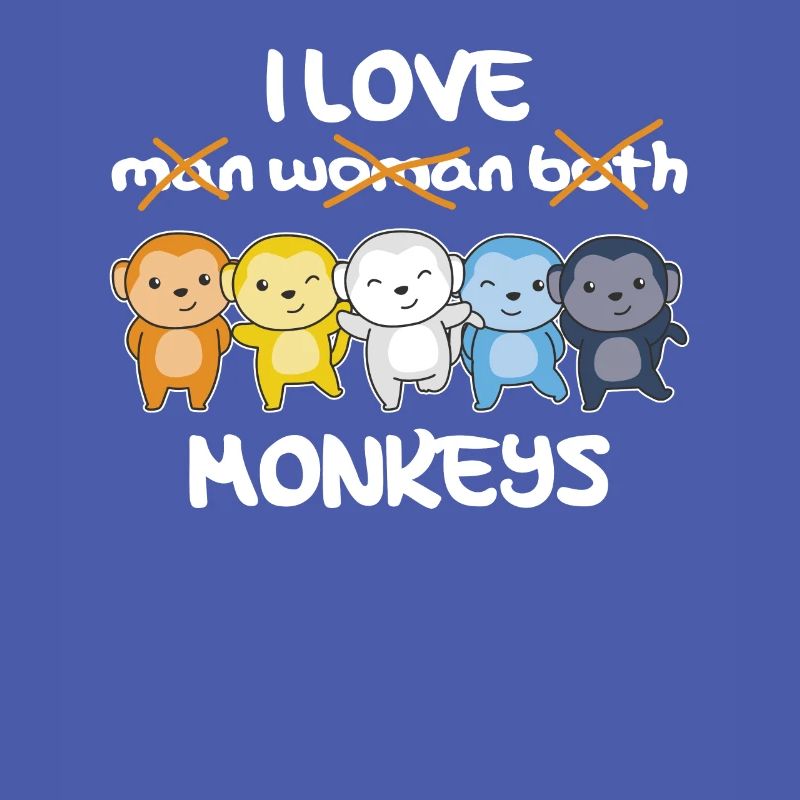 Aroace Flag Pride LGBTQ Cute Monkey