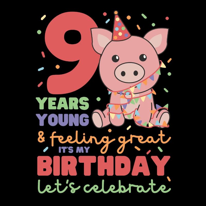 Cochon pour les enfants de 9 ans de neuf ans