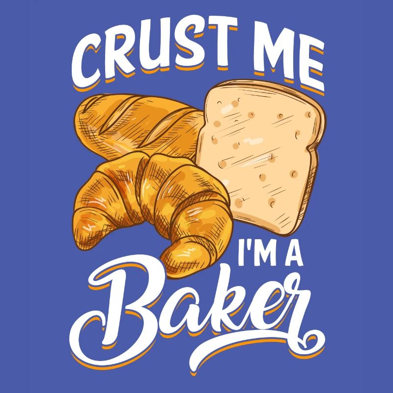 Funny bread baking baker