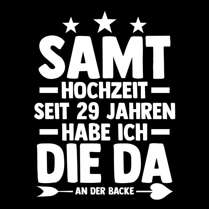 Ehe Samthochzeit 29 Jahre Verheiratet Hochzeitstag