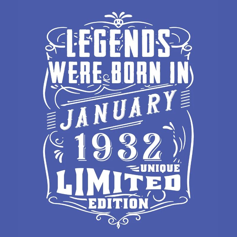 Anniversaire Janvier 1932 Année Edition Limitée