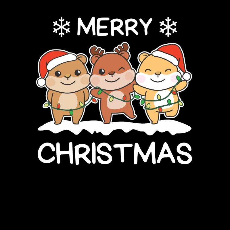 Frohe Weihnachten Hamster Heiligabend Hamstern