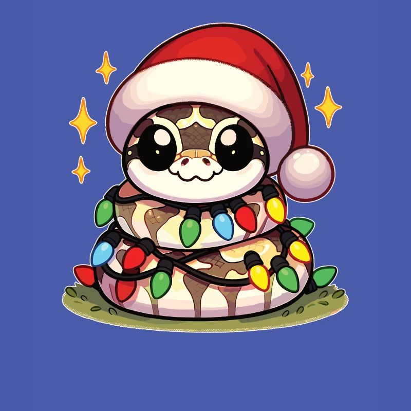 Santa Hat Christmas Fairy Lights Python