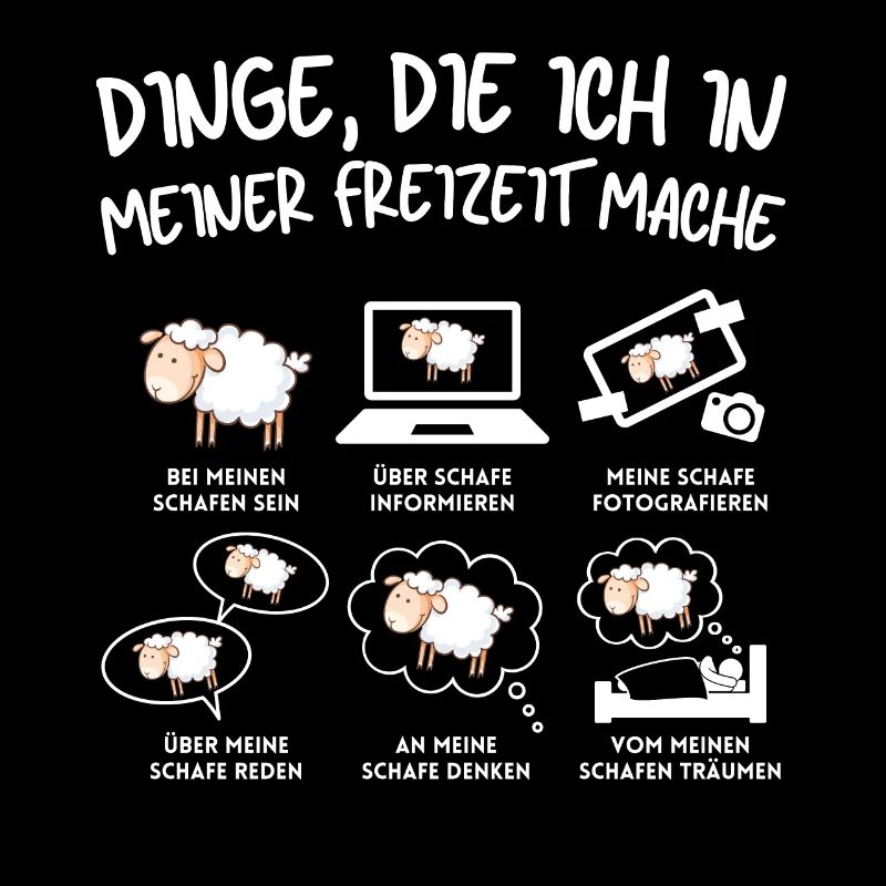 Lustiger Schaf Schafe Schäferei Schafhirte