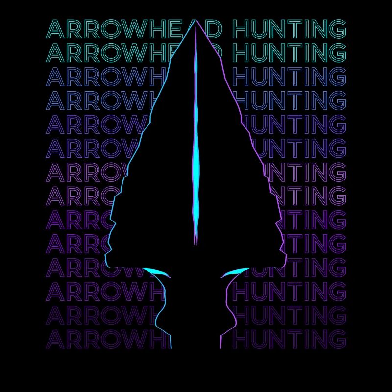 Chasse à la pointe de flèche Chasseur de pointe de flèche rétro