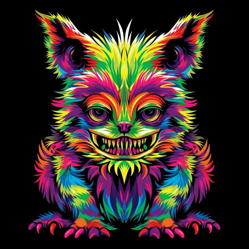 El Chupacabra Crypto Cryptozoology Pop Art