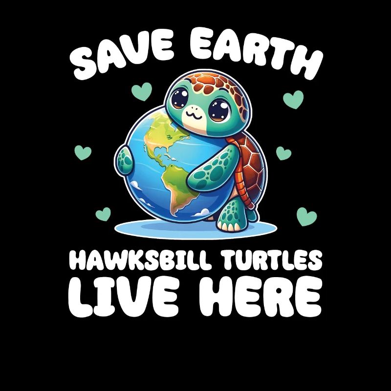 Save the Earth Hawksbill turtles are alive