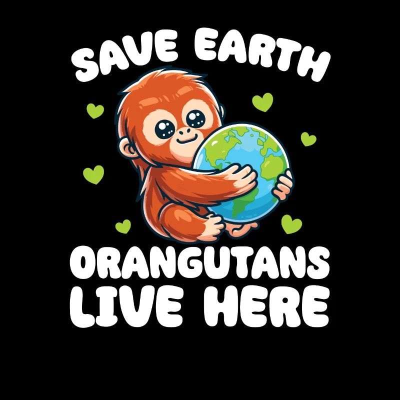 Save the Earth Orangutans live here Earth Day