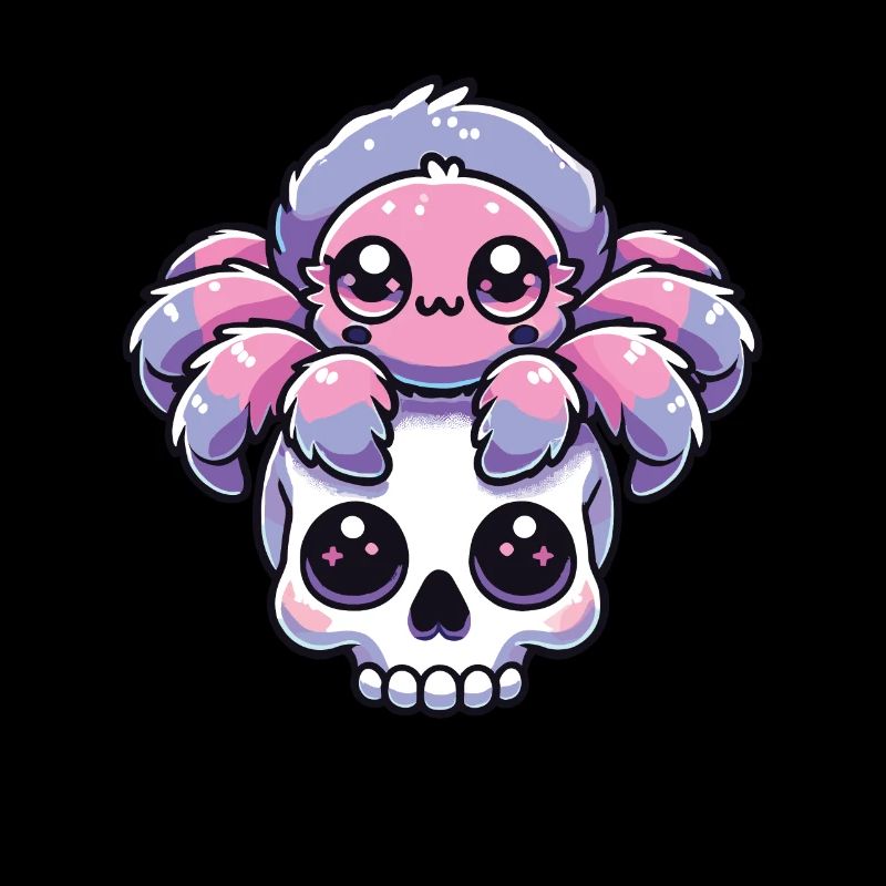 Kawaii Gothic Tarantula Pastel Colors Gothic Goth