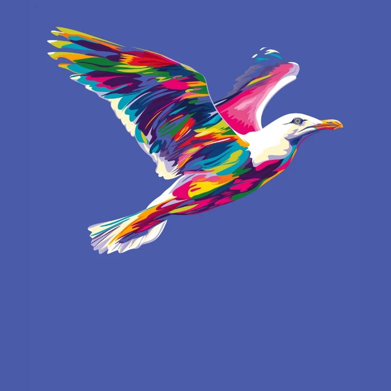 Seemöwe Möwe Seevogel Popart